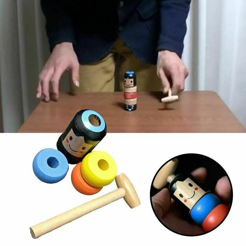 Immortal Daruma Unbreakable Wooden Man Magic Toy
